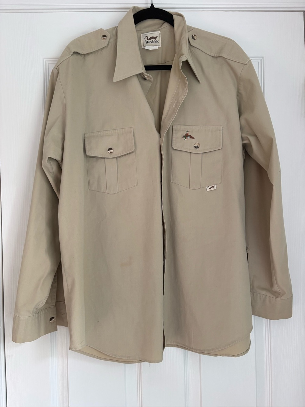 Duxbak Men's Lightweight Tan Shirt Jacket